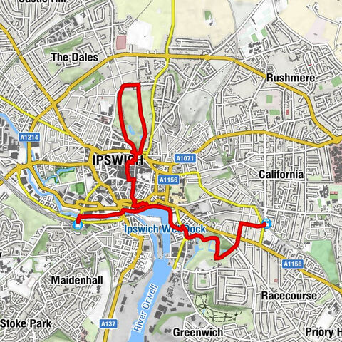Derby Road - St Bartholomew's Church - Alan Road Methodist Church - Ipswich