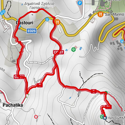 Γαστούρι - Ἱερὸν Ἐξωκκλήσιον Ταξιαρχῶν - Ἱερὸν Ἐξωκκλήσιον Ἀγίας Κυριακής - Taverna To Pouli Tsi Kotas