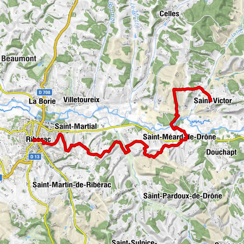 Ribérac - Église Notre-Dame de la Paix - Église Saint-Méard - Saint-Victor