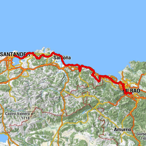 Bilbao - Peña Lanza / El Brusco - Punta de El Brusco - Santander