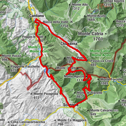 Cantiano - Passo La Croce - Monte Aguzzo - Chiesa San Nicolo