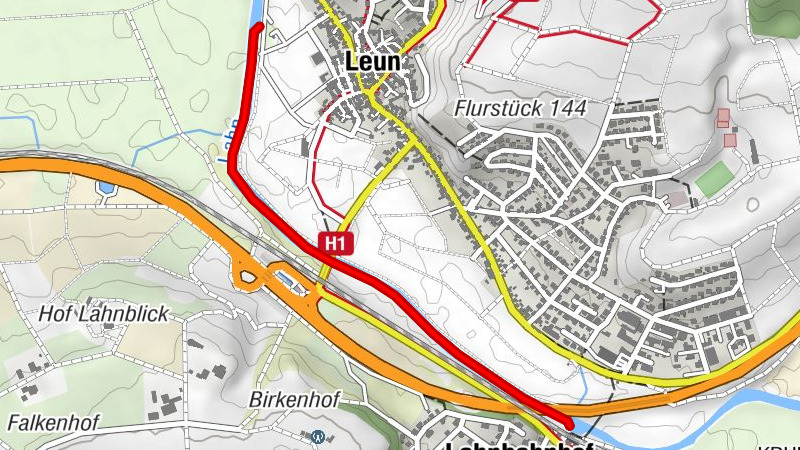 Canoe river Lahn 11th stage Leun-Lahnbahnhof to Leun-Jugendzeltplatz
