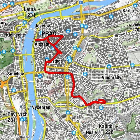 Nové Město - svatý Ignác - svatý František z Assisi - Nejsvětější Salvátor
