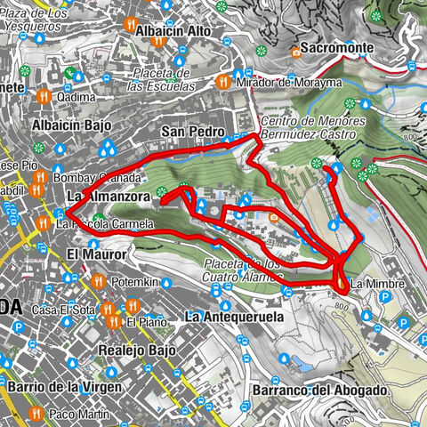 Granada - Iglesia de Santa María de la Alhambra - Iglesia de San Gil y Santa Ana - La Almanzora