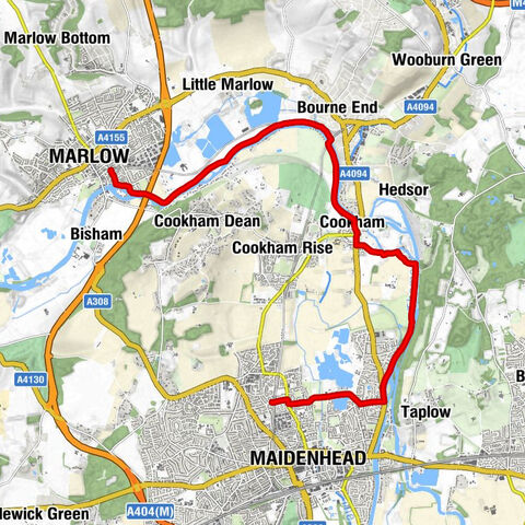 Furze Platt - Maidenhead - Slough - Marlow