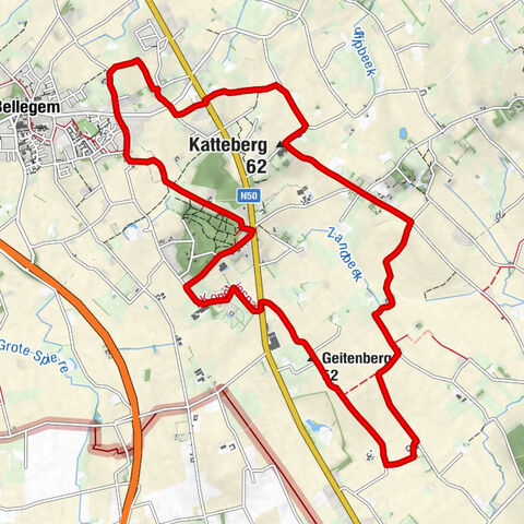 Bellegem - Katteberg - Geitenberg - Kooigem