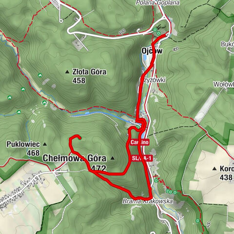 Ojców - Piwnica pod Nietoperzem - Hercówka - Pstrąg Ojcowski