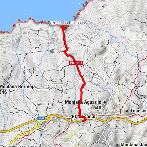 El Mocanal - Las Calcosas - Mirador Pozo de las Calcosas - Pozo de las Calcosas