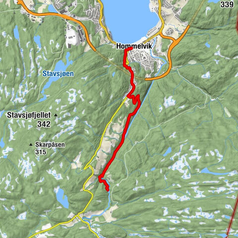 Hommelvik - Trøbakken - Storfossen
