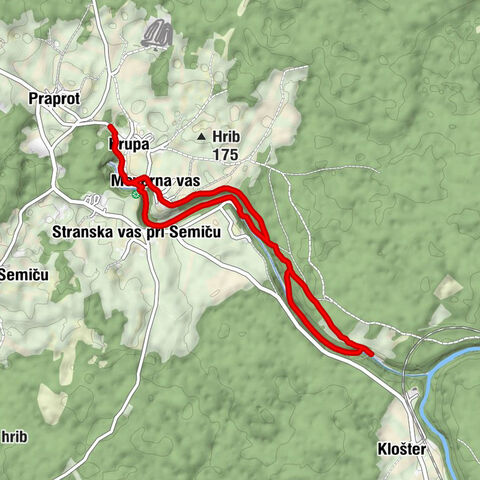 Praprot - Krupa - Stranska vas pri Semiču - Judovska hiša