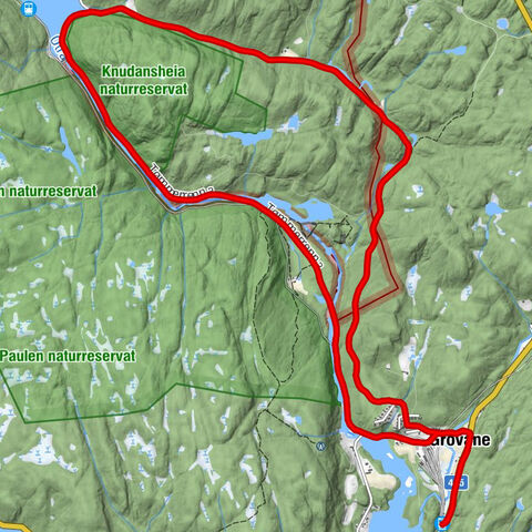 Grovane - Steinsfossen - Vrengebenken