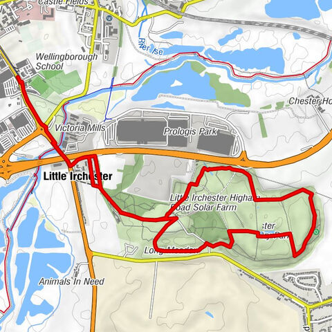 Wellingborough - Northampton - Little Irchester - Dog & Duck