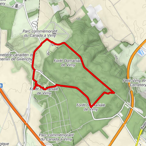 Neuville-Saint-Vaast - Tranchés Canadiennes - Tranchés Allemandes - Broadmarsh Crater
