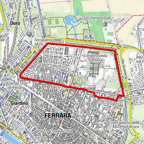 Chiesa di San Giovanni Battista detta dei "Cavalieri di Malta" - Basilica di San Benedetto - Chiesa di San Maurelio - Ferrara