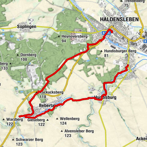 Althaldensleben - St. Hubertus - Kuckucksberg - Haldensleben