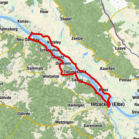 Elbhöhen route