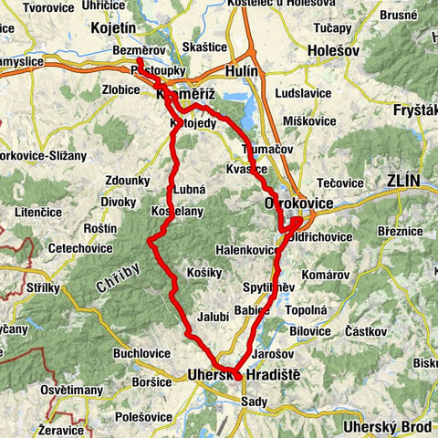 Bezměrovský dvůr - Barbořina - Hnidavec - Zelená hlávka