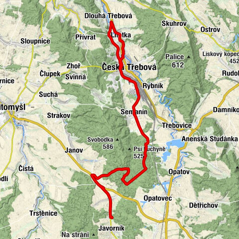 Kukle - Mikuleč - Gajer - Česká Třebová