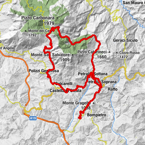 Quartiere Macelli - Chiesa del Santissimo Salvatore - Portella di Mandarini - Rifugio Il Grifone, Centro di Educazione Ambientale e del Turismo Sostenibile