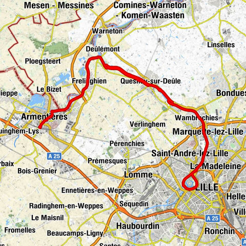 Armentières - Marquette-lez-Lille - Lille