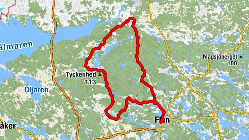 Flen - Sundtorp - Mellösa Kyrka