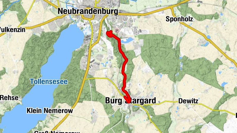 Burg Stargard - Neubrandenburg - Zum Bahnhof