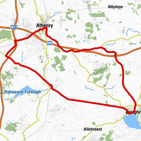 Loughrea - Kiltullagh Church - Athenry - Craughwell