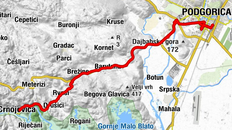 Podgorica - Donja Gorica - Barutana