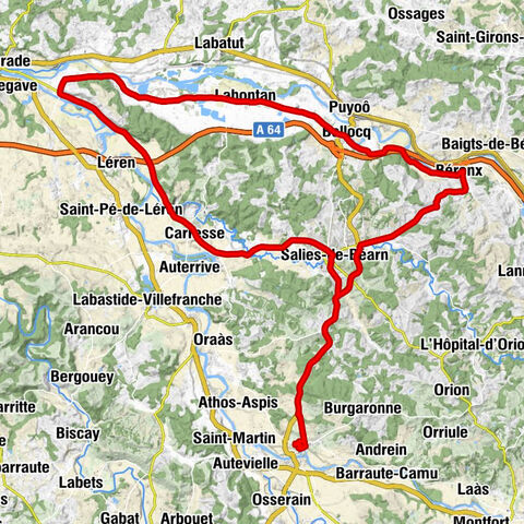 Sauveterre-de-Béarn - Auberge du Relais - Église Abbatiale Saint-Jean de Sorde - Église Saint-André