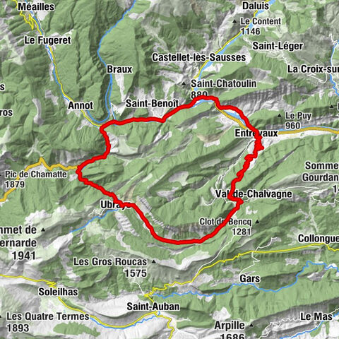 Entrevaux - La Serre - La Vigne