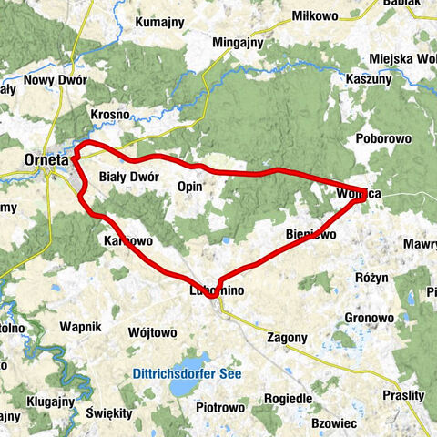 Orneta - Wolnica - Kaplica pw. Świętego Michała Archanioła - Kościół pw. Świętej Marii Magdaleny
