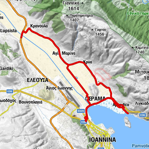 Ιωάννινα - Αμπελόκηποι - Άγιος Νικόλαος Κοπάνων - Πέραμα