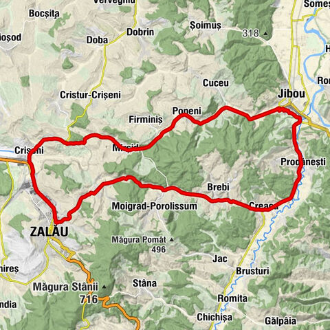 Zalău - Biserica Penticostala Popeni - Biserica de lemn Creaca - Păcii