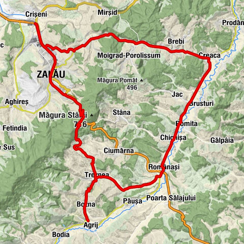 Zalău Nord - Biserica de lemn Creaca - Biserica Românași - Biserica Bozna