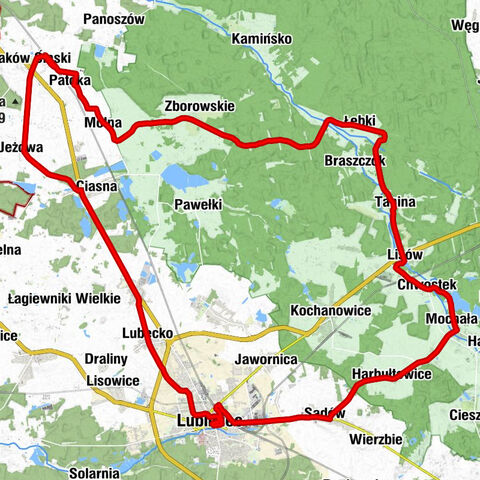 Sieraków Śląski - Chochla Smaku - Lubecka Górka - Lipska Górka