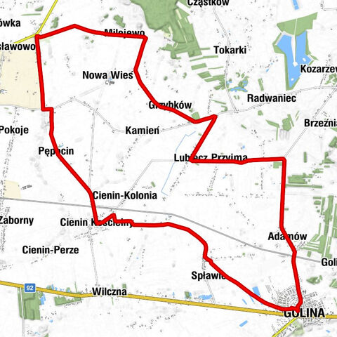 Golina - Spławie - Spławie-Parcele - Maksymów