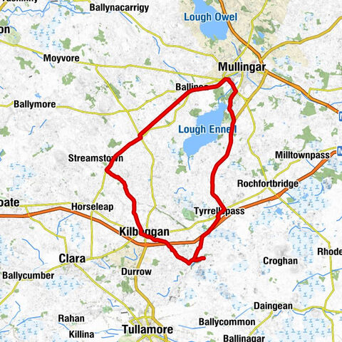 Skeahanagh - Kilbeggan - Mullingar - Tyrrellspass