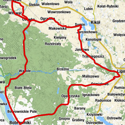 Czernikowo - Osówka - Bobrowniki - Lipno