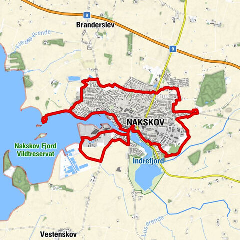 Nakskov - Jehovas Vidners Rigssal - Lienlund - Baitul Hamd Moskéen