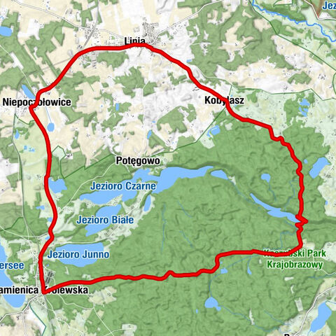 Kamienicki Młyn - Niepoczołowice-Folwark - Niepoczołowice - Dąbrówka