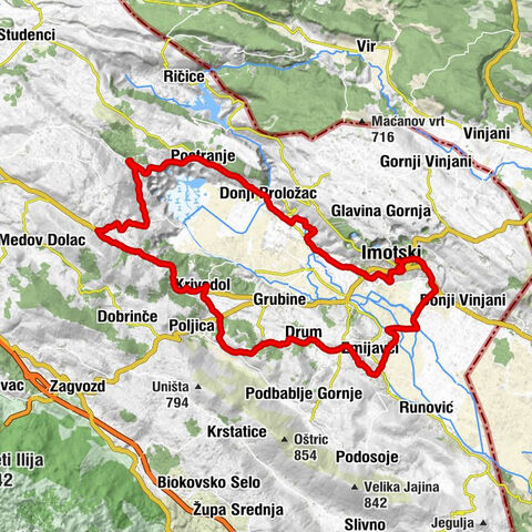 Imotski - hram Uspenija Presvete Bogorodice - Zelena katedrala - Krista Kralja