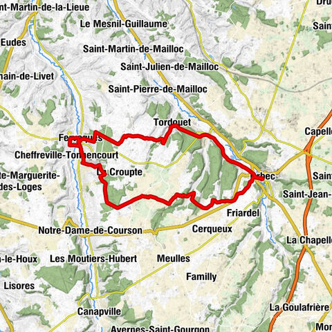 Orbec - Saint-Martin-de-Bienfaite-la-Cressonnière - Église Saint-Michel - Église Saint-Germain