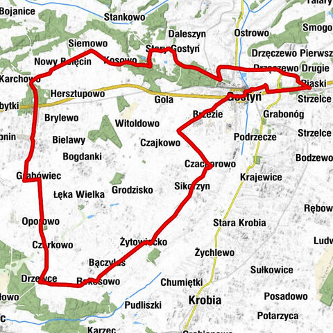 Piaski - Piaski Wielkopolskie - Gostyń - Kościół pw. Podwyższenia Krzyża Świętego i świętej Marii Magdaleny