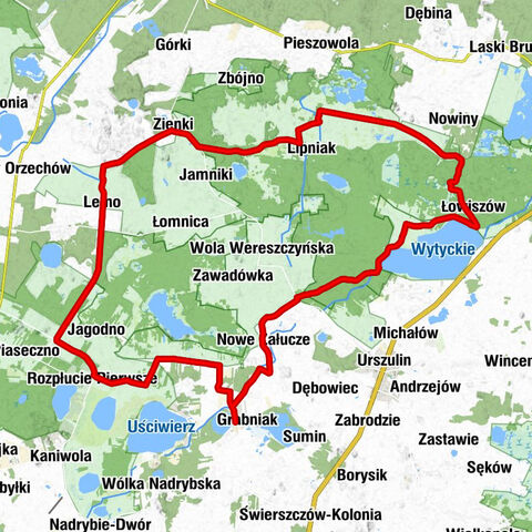 Grabniak - Stare Załucze - Czarny Las - Rozpłucie Pierwsze