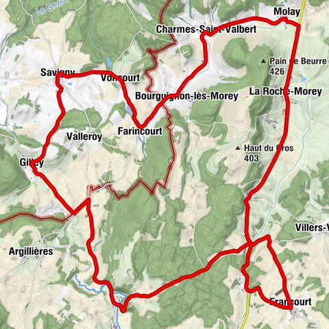 Francourt - Église Saint-Christophe - Église Saint-Seine - Église Saint-Maurice