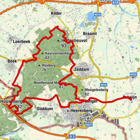 Sint-Mattheüskerk - Galgenberg - Montferland Motte - Hulzenberg