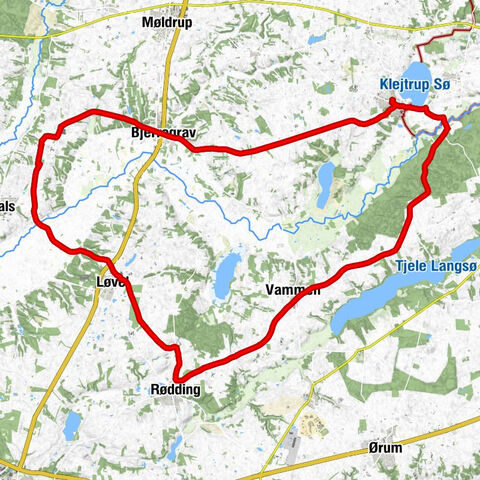 Klejtrup - Vammen - Rødding - Løvel