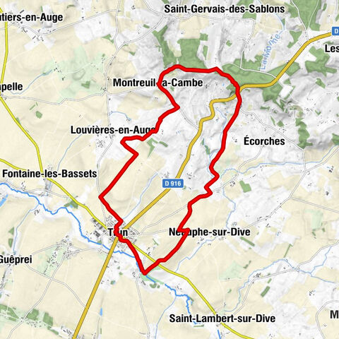 Trun - Louvières-en-Auge - Église Saint-Michel - Mont Hurel