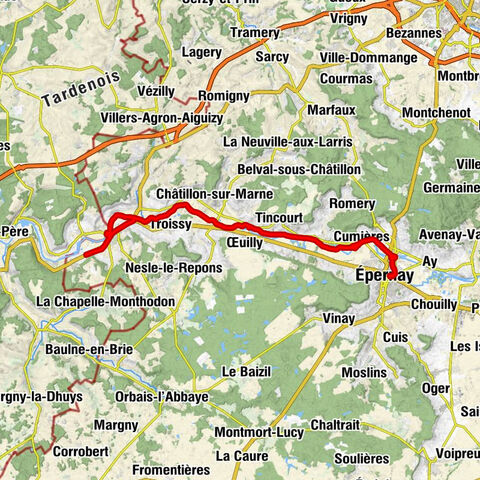 Le Grand Pré - Église Saint-Hippolyte - Église Saint-Martin - Épernay