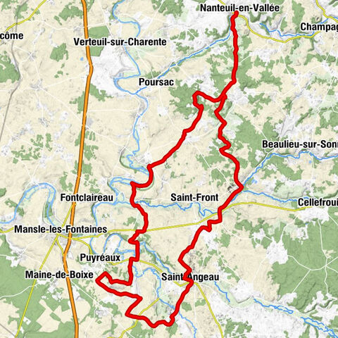 Nanteuil-en-Vallée - Moulin de la Tache - Église Saint-Martial - Auberge de l'Argentor